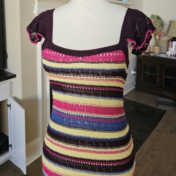 NWT ZARA  LONG CROCHET DRESS special edition dress  S - Picture 14 of 16